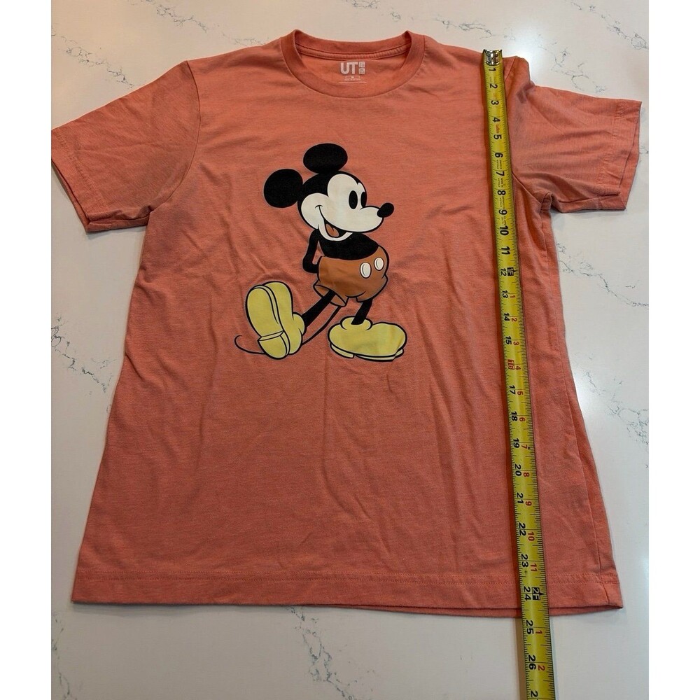 Uniqlo UT Disney Mickey Mouse Graphic T-Shirt - Heathered Coral Pink - Size M